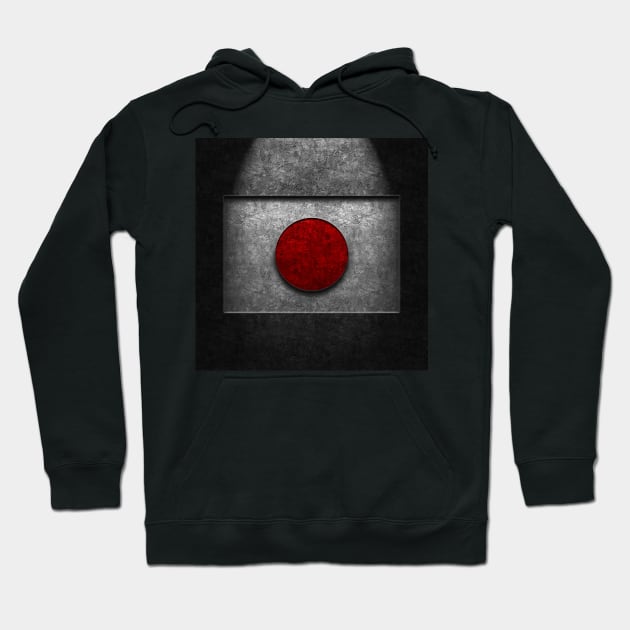 Japanese Flag Stone Texture Repost Hoodie by learningcurveca